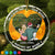 Christmas Couple Your Weird Matches My Weird - Personalized Circle Glass Ornament