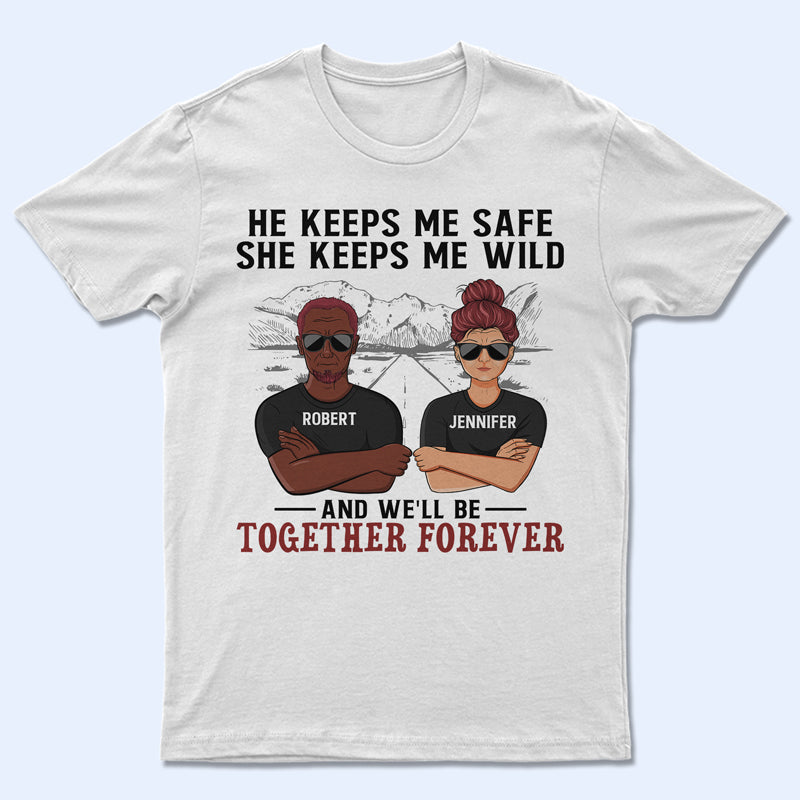 Be Together Forever Road Couple - Anniversary Gift - Personalized Custom T Shirt