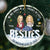 Christmas,Gift For Bestie,Happy - Besties You Match My Level Of Crazy - Personalized Circle Glass Ornament