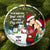 Christmas Couple Side View Your Weird My Weird - Personalized Circle Glass Ornament