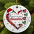 Gift For Grandparents, Parents - Blessed To Be Called Grandma Christmas Heartstrings - 3D Inflated Effect Printed Ornament, Personalized Circle Ceramic Ornament