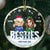 Gift For Bestie, Gifts For Colleagues - Besties Forever Christmas Sisters - Personalized Circle Glass Ornament