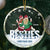 Gift For Bestie, Gifts For Colleagues - Besties Forever Christmas Sisters Backside - Personalized Circle Glass Ornament