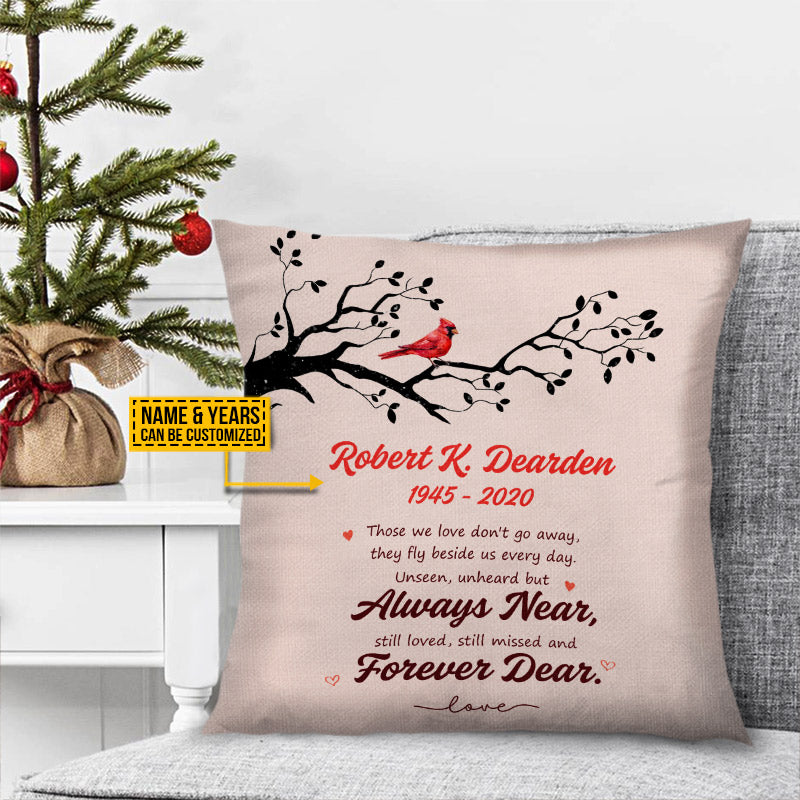 Personalized Bird Loss Of Loved Memorial In Memory Of Loved Custom Pillow