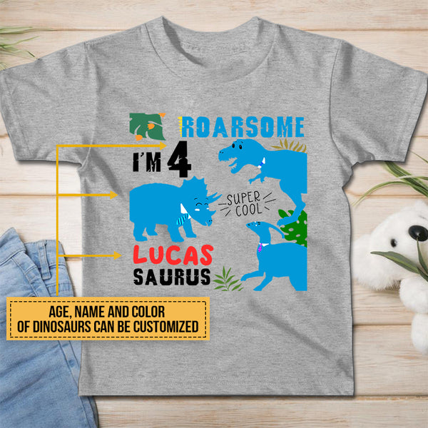 Dinosaur Kid Roarsome Custom Youth T shirt TH035 SAM066 - Unifamy
