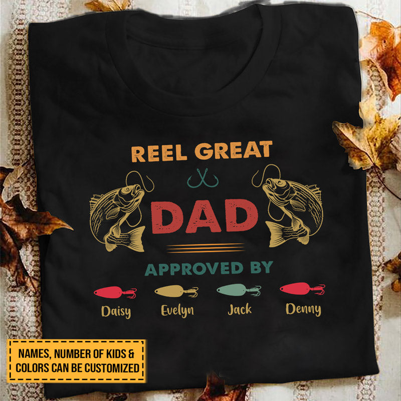 Personalized Dad Fishing Reel Custom T Shirt