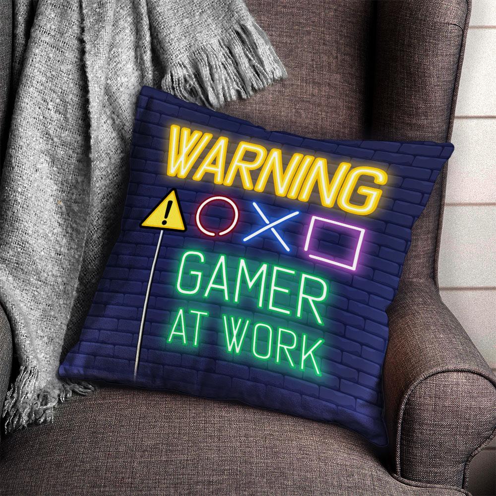Game Gamer At Work Customized Pillow