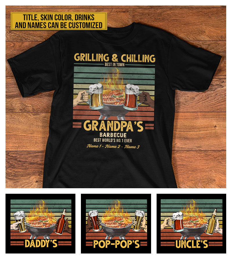 Grilling Uncle's Barbecue Best World Custom T Shirt AT035 TRA027