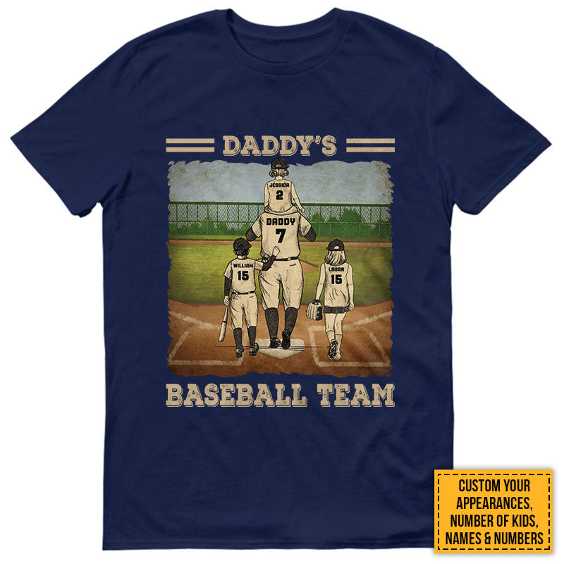 Team Dad Father's Day Custom Photo Baseball | Zazzle