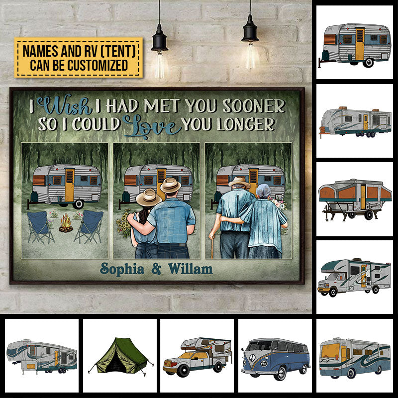 Personalized Camping Couple Met You Sooner Custom Poster HM056 ELE152