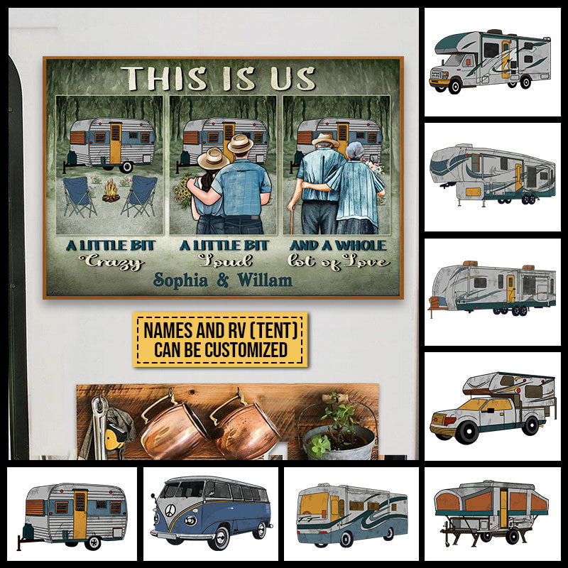 Personalized Camping Couple This Is Us Custom Poster HM057 ELE154