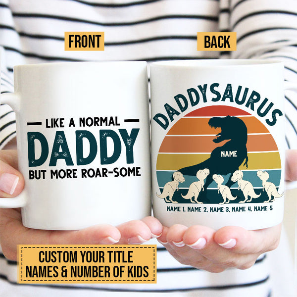 Personalized Mug - Father's Day Mug - Daddysaurus