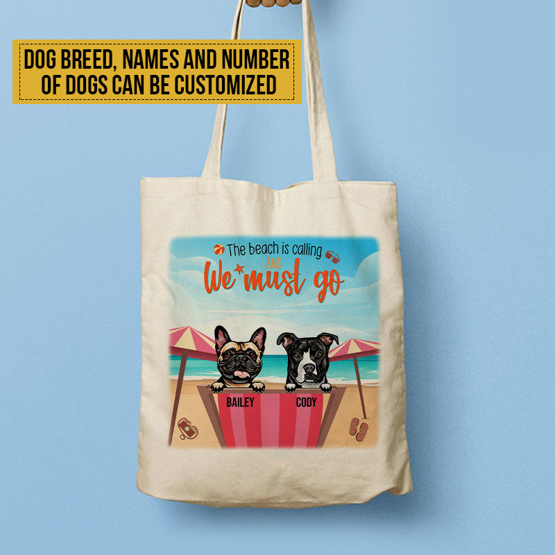 Personalized Dog Mom Tote Bag