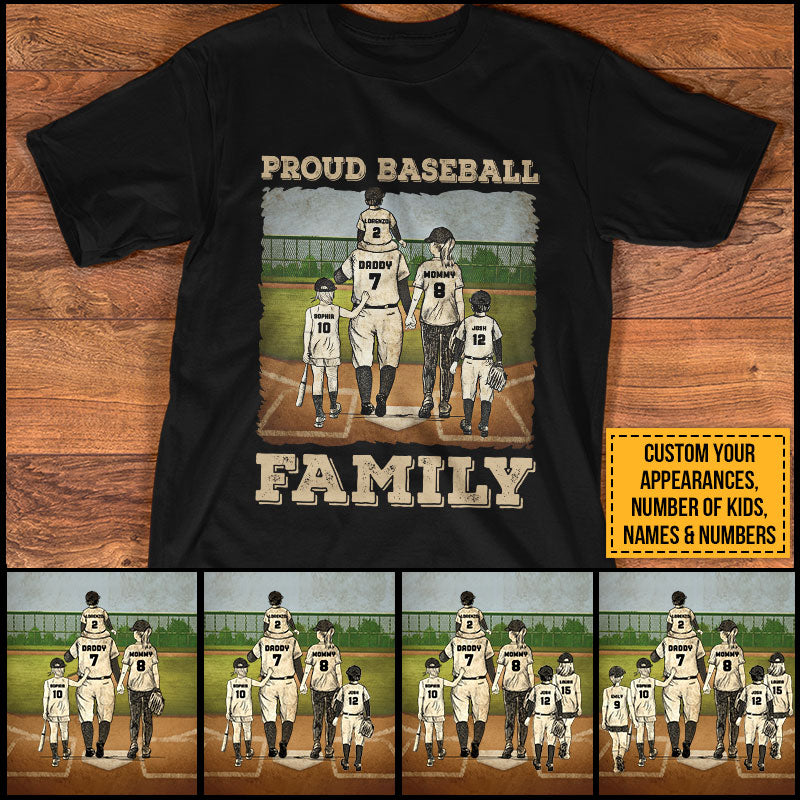 Personalized Proud Baseball Family Custom T Shirt AK0056 ELE112