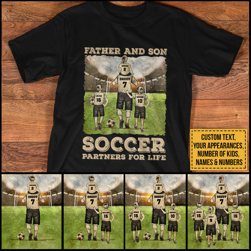 Personalized Soccer Dad Custom T Shirt AK042 ELE079