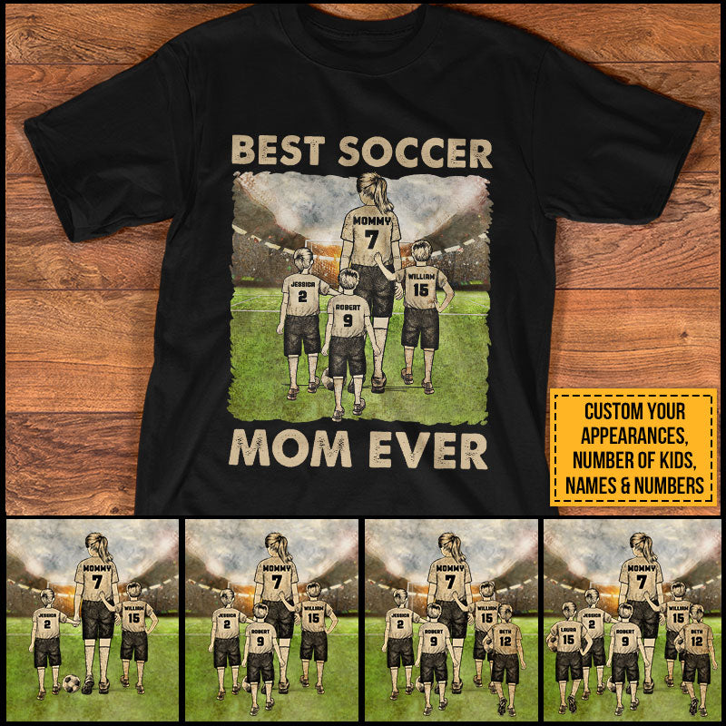 Personalized Soccer Mom Best Mom Ever Custom T Shirt AK054 ELE110