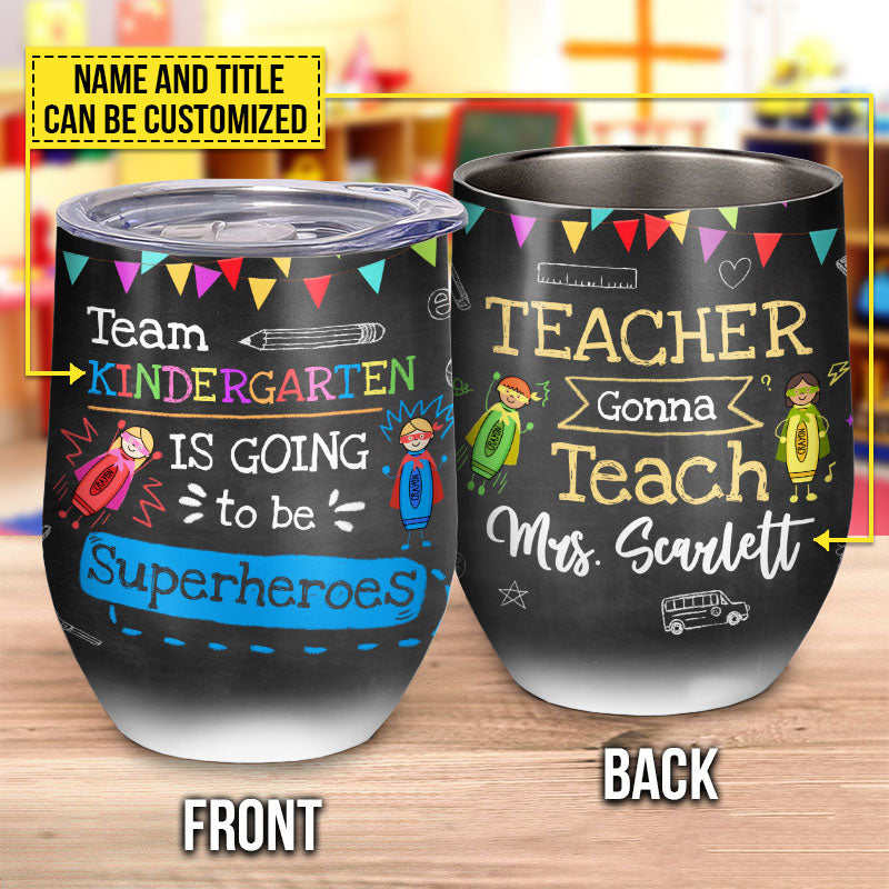 Personalized Wine Tumbler | I Teach