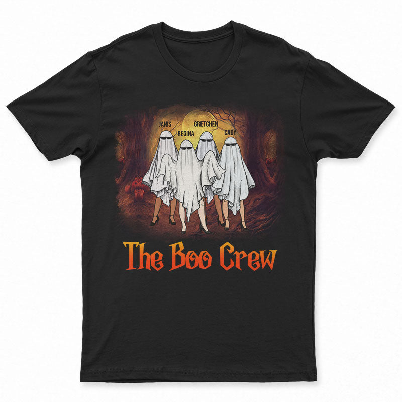 The Boo Crew Ghost Bestie BFF Halloween - Personalized Custom T Shirt Hoodie Sweatshirt