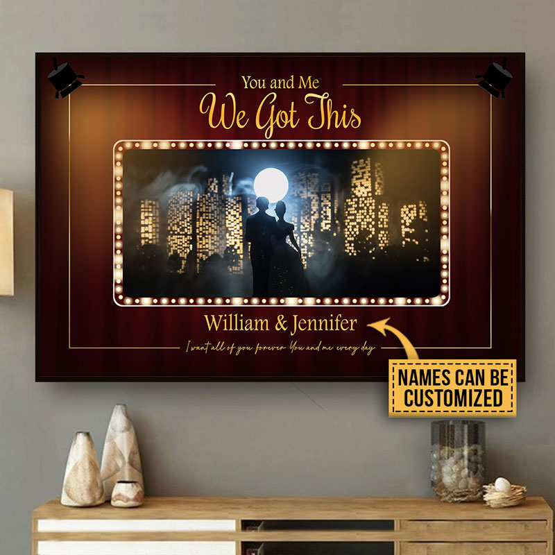 Personalized Wedding Husband And Wife We Got This Custom Poster